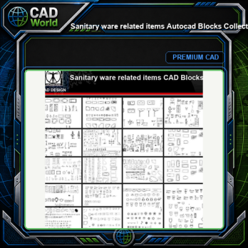 ★【Sanitary ware related items Autocad Blocks Collections】All kinds of Sanitary ware CAD Blocks