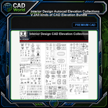 ★【Interior Design Autocad Elevation Collections V.2】All kinds of CAD Elevation Bundle