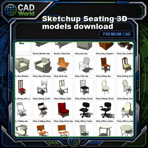 Sketchup Seating 3D models download