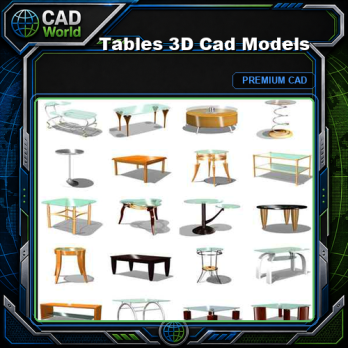 Tables 3D Cad Models