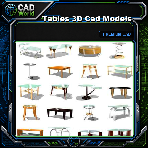 Tables 3D Cad Models