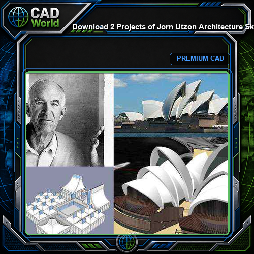 💎Download 2 Projects of Jorn Utzon Architecture Sketchup 3D Models(*.skp file format)
