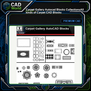 ★【Carpet Gallery Autocad Blocks Collections】All kinds of Carpet CAD Blocks