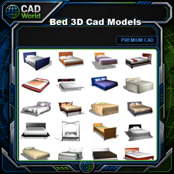 Bed 3D Cad Models