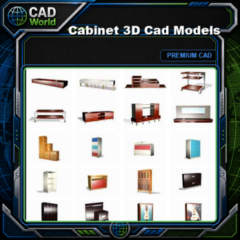 Cabinet 3D Cad Models