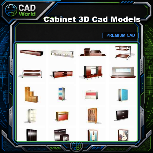 Cabinet 3D Cad Models