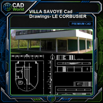 VILLA SAVOYE Cad Drawings- LE CORBUSIER