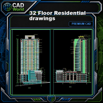 32 Floor Residential drawings