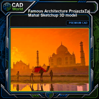 💎【Famous Architecture Projects】Taj Mahal Sketchup 3D model