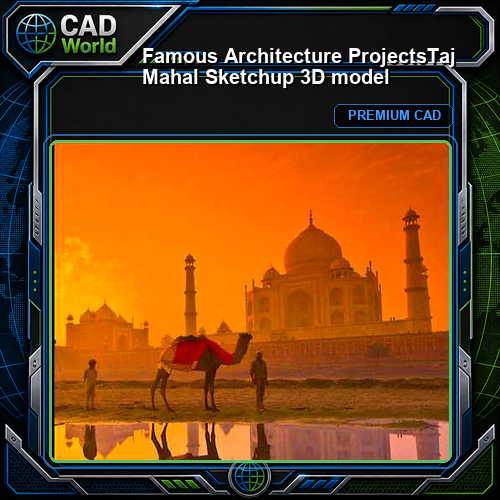 💎【Famous Architecture Projects】Taj Mahal  Sketchup 3D model