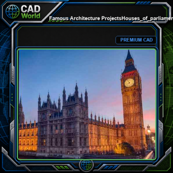 💎【Famous Architecture Projects】Houses_of_parliament Sketchup 3D model