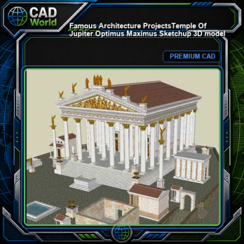 💎【Famous Architecture Projects】Temple Of Jupiter Optimus Maximus Sketchup 3D model