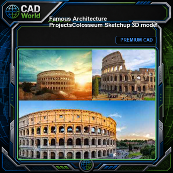 💎【Famous Architecture Projects】Colosseum Sketchup 3D model