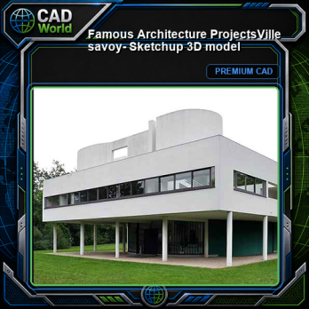 💎【Famous Architecture Projects】Ville savoy- Sketchup 3D model