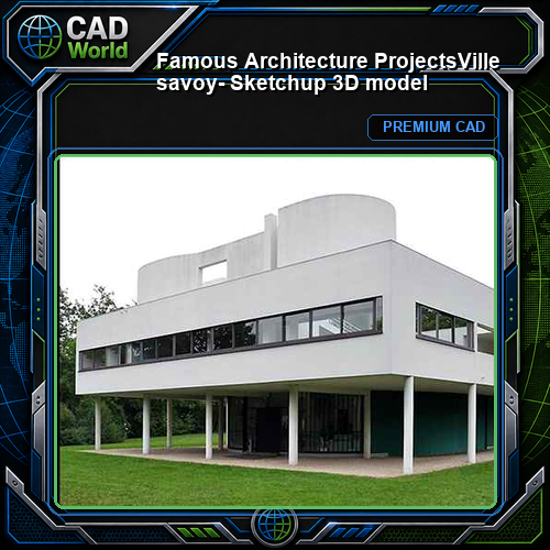 💎【Famous Architecture Projects】Ville savoy- Sketchup 3D model