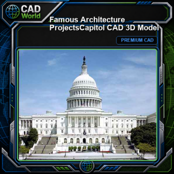 💎【Famous Architecture Projects】Capitol CAD 3D Model
