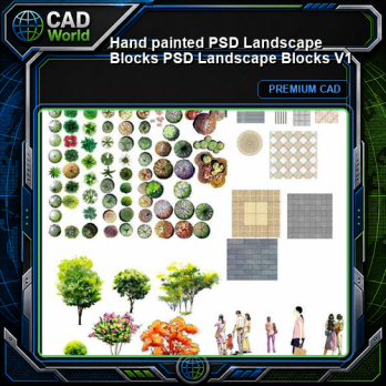 ★【 Hand painted PSD Landscape Blocks 】PSD Landscape Blocks V1