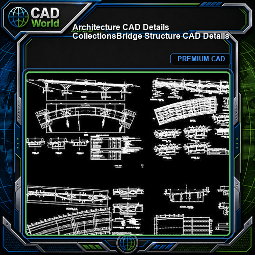 【Architecture CAD Details Collections】Bridge Structure CAD Details
