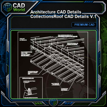 【Architecture CAD Details Collections】Roof CAD Details V.1