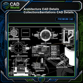 【Architecture CAD Details Collections】Sanitations CAD Details
