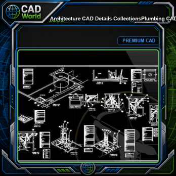 【Architecture CAD Details Collections】Plumbing CAD Detail Drawings(Good)