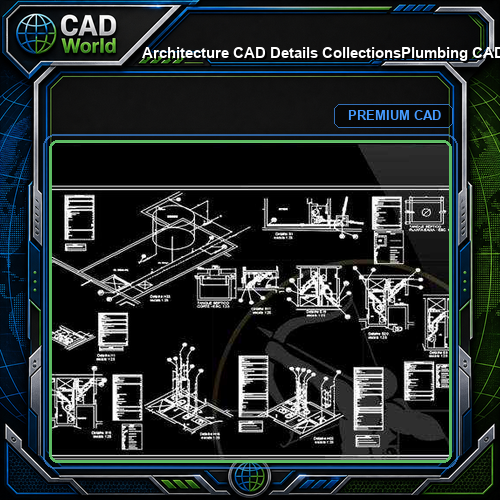 【Architecture CAD Details Collections】Plumbing CAD Detail Drawings(Good)