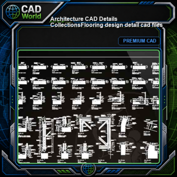 【Architecture CAD Details Collections】Flooring design detail cad files