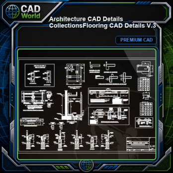 【Architecture CAD Details Collections】Flooring CAD Details V.3