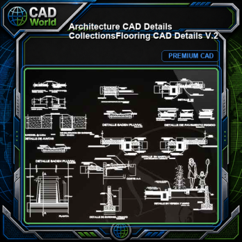 【Architecture CAD Details Collections】Flooring CAD Details V.2