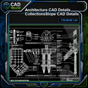 【Architecture CAD Details Collections】Slope CAD Details