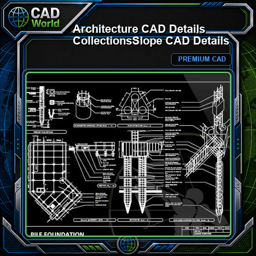【Architecture CAD Details Collections】Slope CAD Details