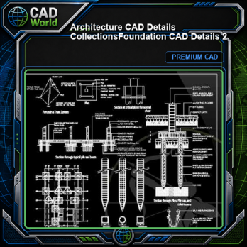【Architecture CAD Details Collections】Foundation CAD Details 2