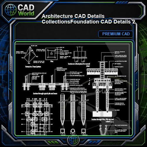 【Architecture CAD Details Collections】Foundation CAD Details 2
