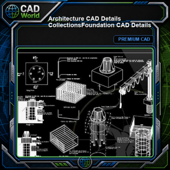 【Architecture CAD Details Collections】Foundation CAD Details