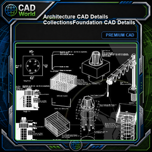 【Architecture CAD Details Collections】Foundation CAD Details