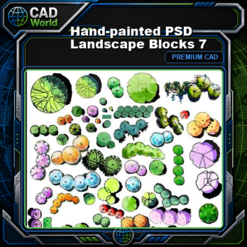 Hand-painted PSD Landscape Blocks 7