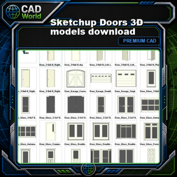 Sketchup Doors 3D models download