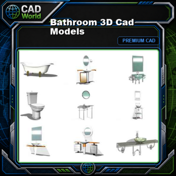 Bathroom 3D Cad Models
