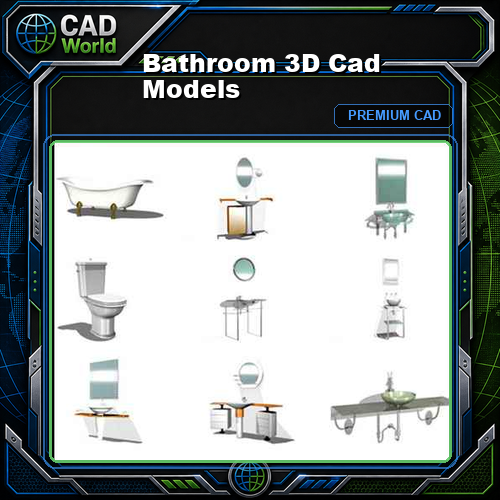 Bathroom 3D Cad Models