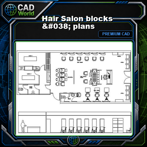 Hair Salon blocks & plans