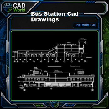 Bus Station Cad Drawings