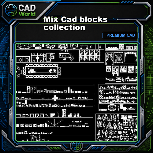 Mix Cad blocks collection