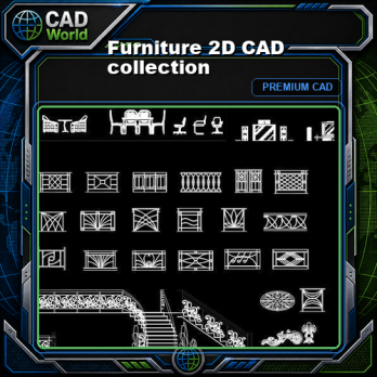 Furniture 2D CAD collection