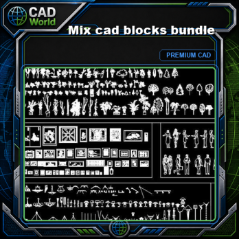 Mix cad blocks bundle