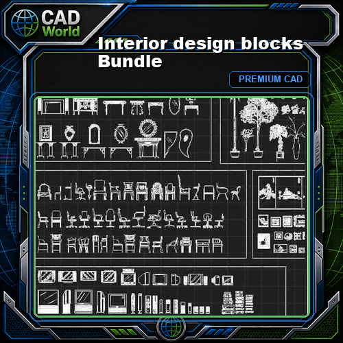 Interior design blocks Bundle