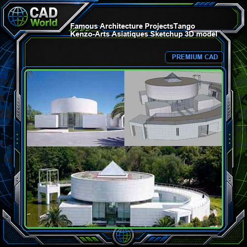 💎【Famous Architecture Projects】Tango Kenzo-Arts Asiatiques Sketchup 3D model