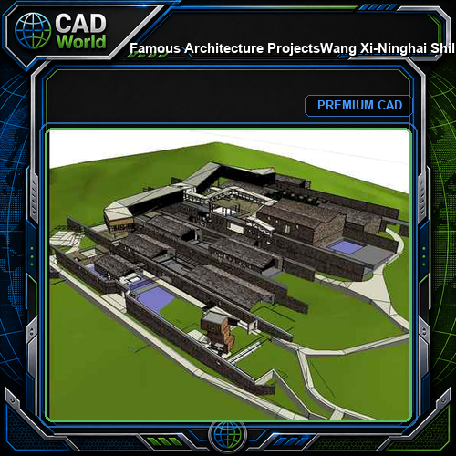💎【Famous Architecture Projects】Wang Xi-Ninghai Shili Red Makeup Museum  Sketchup 3D model