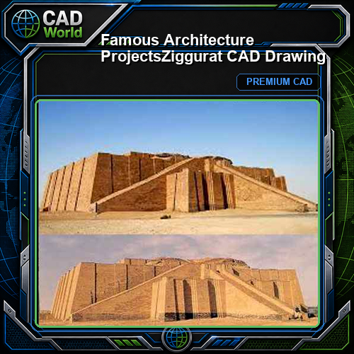 💎【Famous Architecture Projects】Ziggurat CAD Drawing