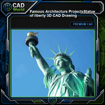 💎【Famous Architecture Projects】Statue of liberty 3D CAD Drawing