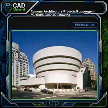 💎【Famous Architecture Projects】Guggengeim museum CAD 3D Drawing